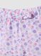 Purple pure cotton floral-print shorts for baby girls, regular fit_2