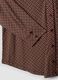 Brown stretch shirt with checked collar, regular fit_1