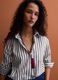White poplin shirt with green stripes, regular fit_0