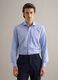 Blue Slim Fit Pure Cotton Shirt_0