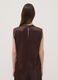 Brown sleeveless top in stretch fabric_3