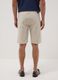 Grey regular-fit stretch cotton Bermuda shorts_2