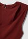 Red fitted dress with ruched detailing_6