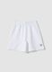 White pure cotton shorts with elasticated waistband_3