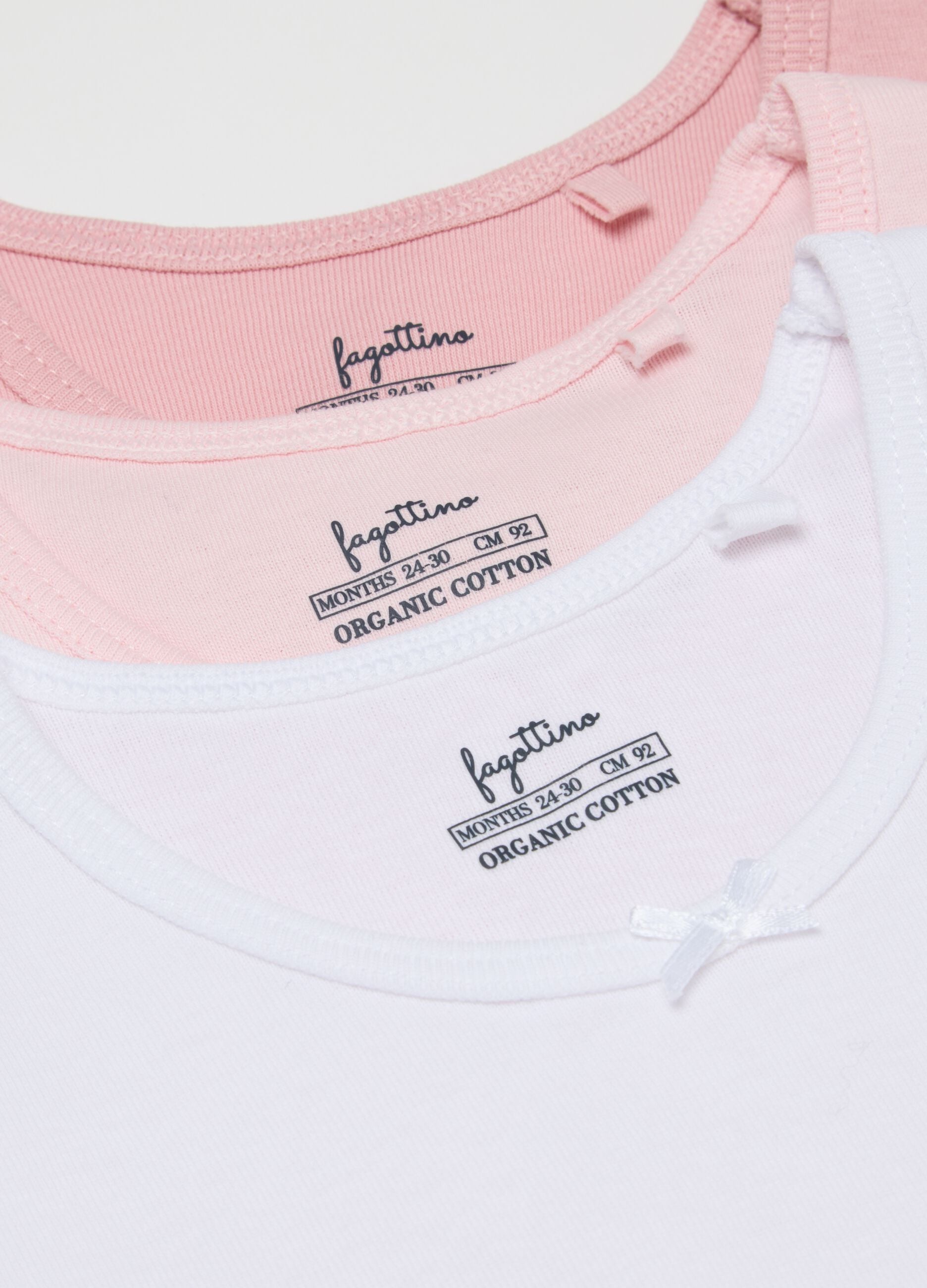 Newborn Multicolour Vest Tripack in Pure Cotton