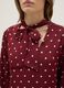 Crepe Burgundy Polka Dot Shirt_3