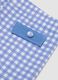 Blue gingham stretch swim shorts_2