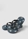 Blue printed flip-flops_1