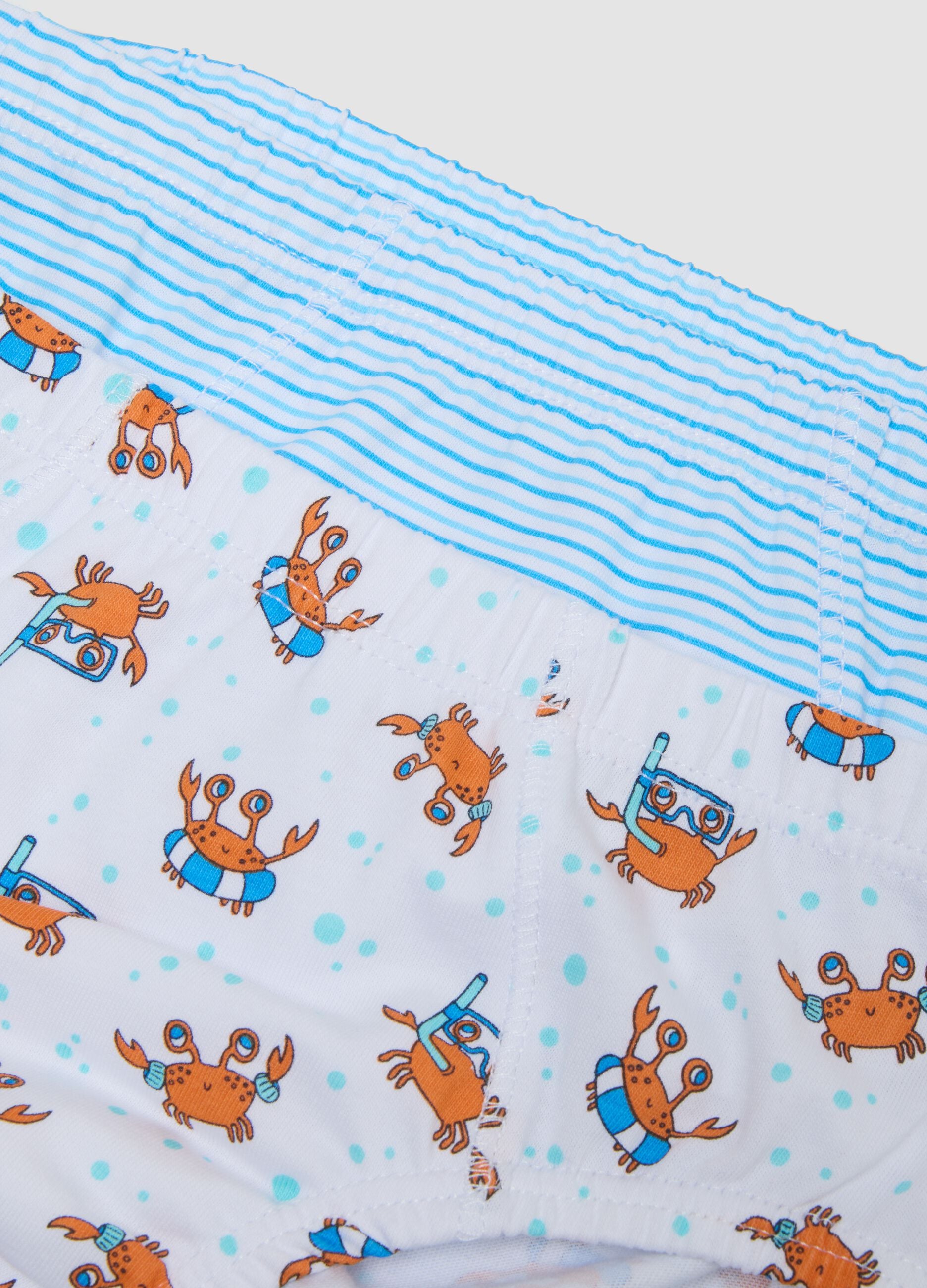 Kids&rsquo; multicolour pure cotton slip multipack