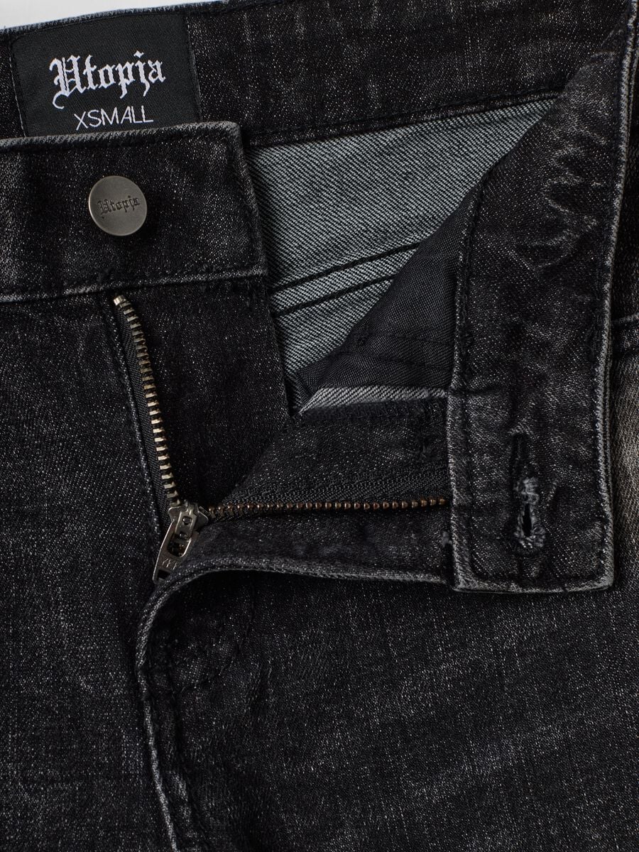 Slim Flare Black Washed Denim_6