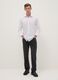 Black cotton blend regular fit jeans_0