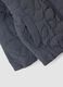 Grey quilted hooded jacket with MARVEL Spider-Man embroidery for boys_3