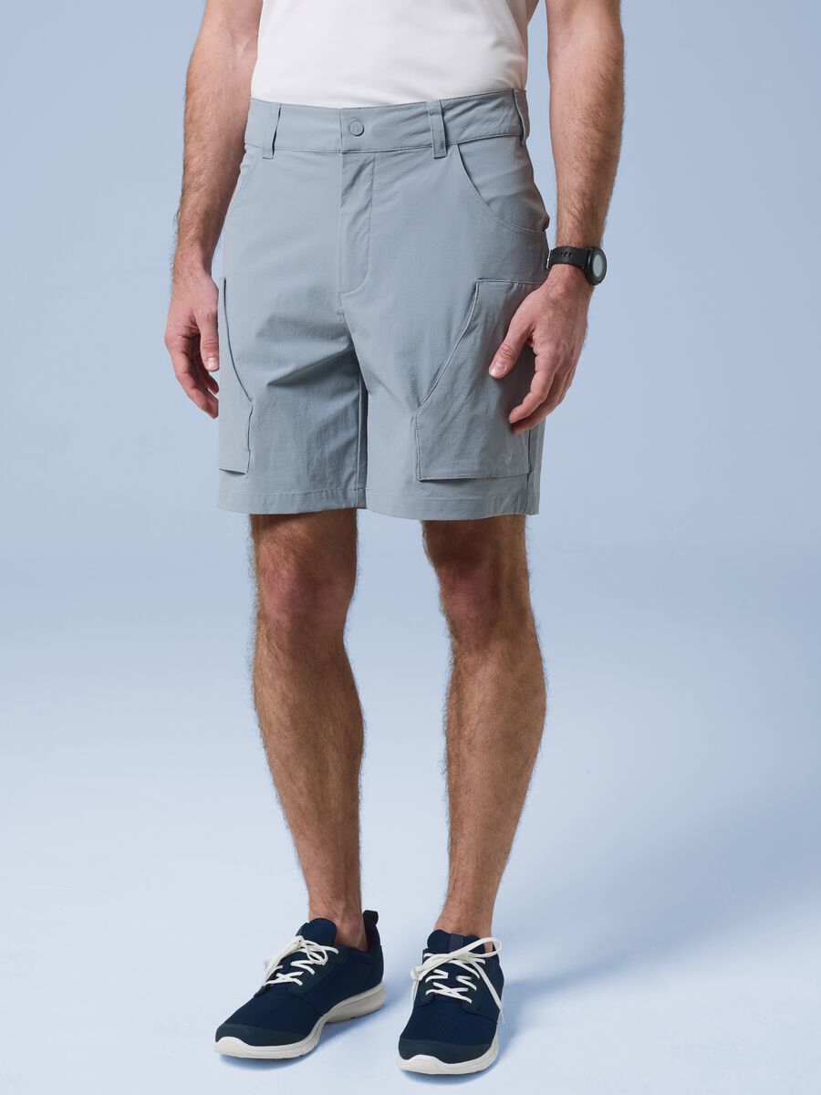 Shorts cargo grigi in tessuto elasticizzato ALTAVIA SAILING_2