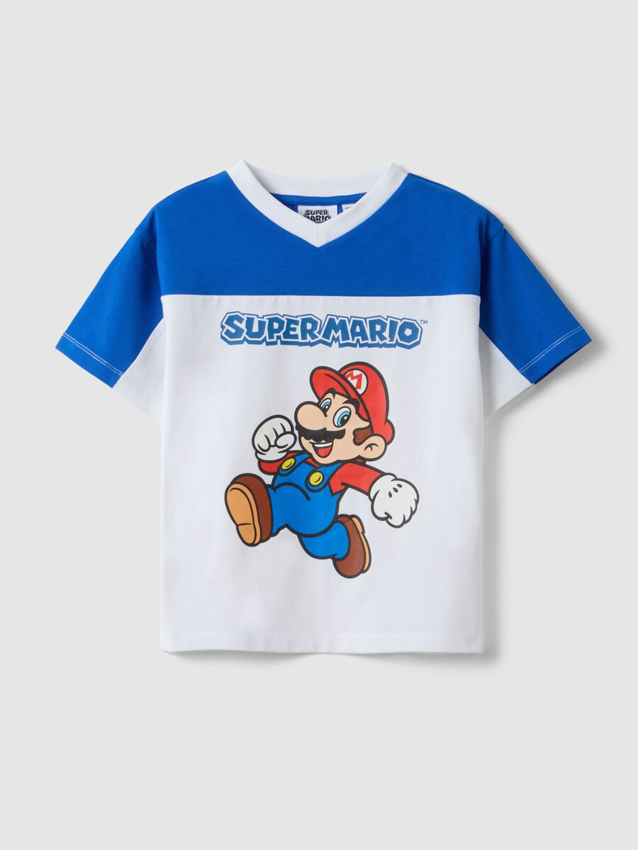 T-shirt in cotone elasticizzato multicolor da bambino regular fit_0