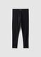 Black skinny fit leggings in stretch cotton_4