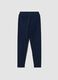 Blue slim-fit stretch cotton leggings_5