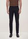 Black slim-fit stretch cotton twill trousers_1