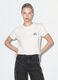 White cropped pure cotton graphic T-shirt, regular fit_0