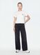 White cropped pure cotton graphic T-shirt, regular fit_1