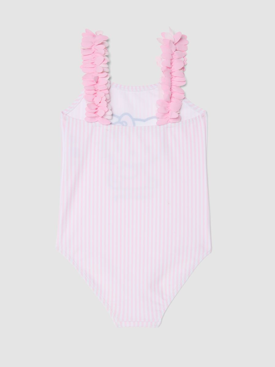 Costume intero rosa in tessuto elasticizzato_1