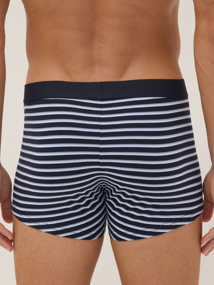 Five-pack of multicolour striped organic cotton boxer shorts_2