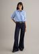 Blue bootcut jeans in stretch cotton_0