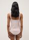 Regular fit pink pure cotton vest with lace trim_3