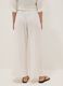 White pure cotton beach trousers_2