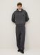 Grey oversized fit cotton blend hoodie_1