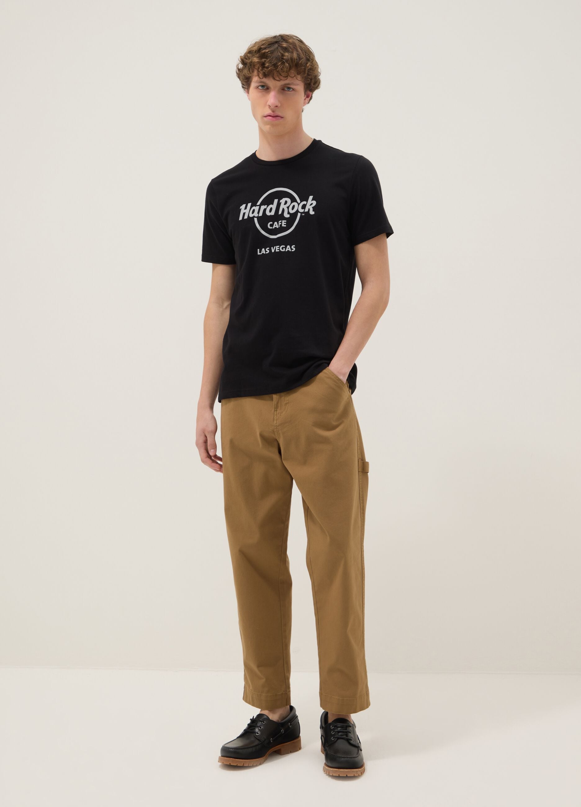 Black Hard Rock Cafe regular-fit pure cotton T-shirt