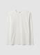 White long-sleeve T-shirt in pure organic cotton with crew neck_4