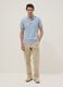 Beige linen-blend regular-fit cargo trousers_0