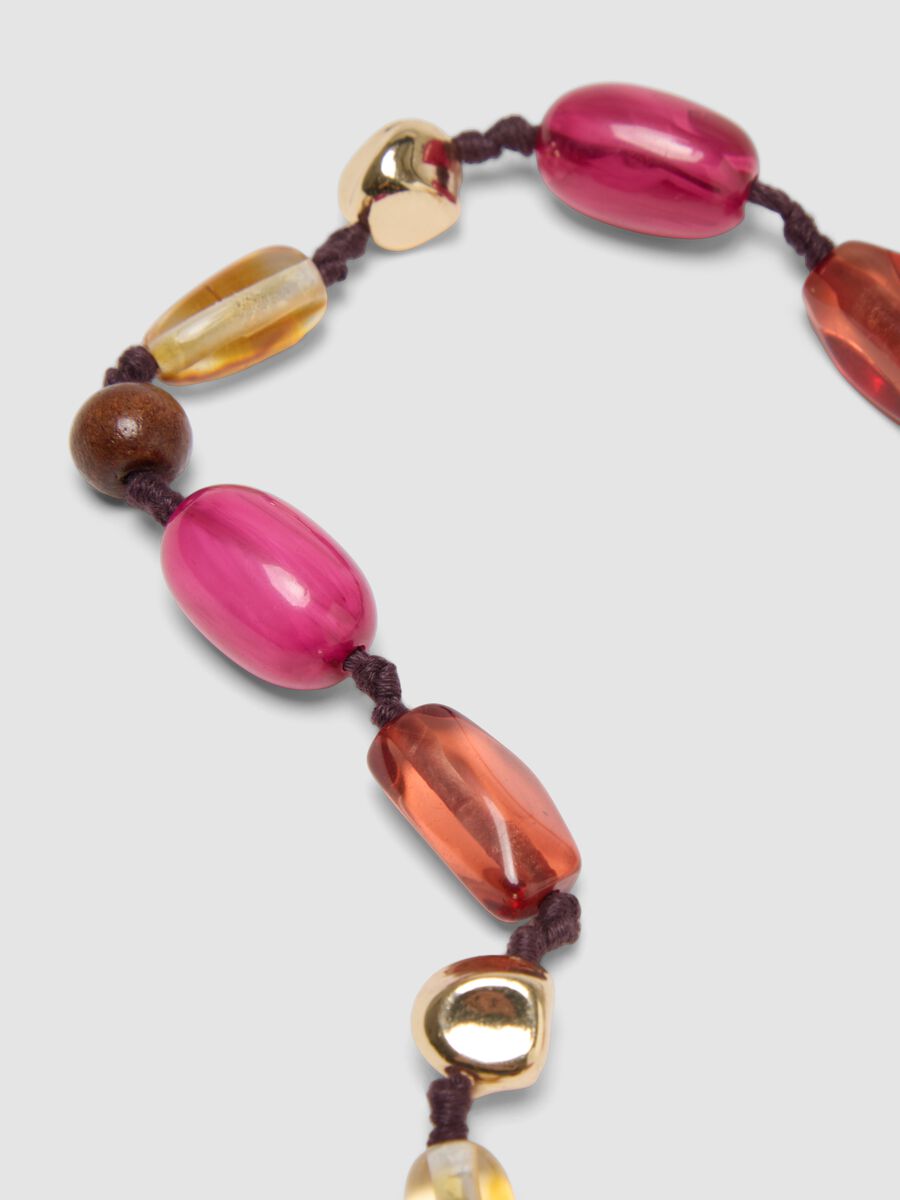 Collana rosa con perline decorative_2