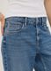 Blue denim pure cotton straight-fit jeans_3