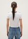 White pure cotton regular fit T-shirt with Kuromi print_2