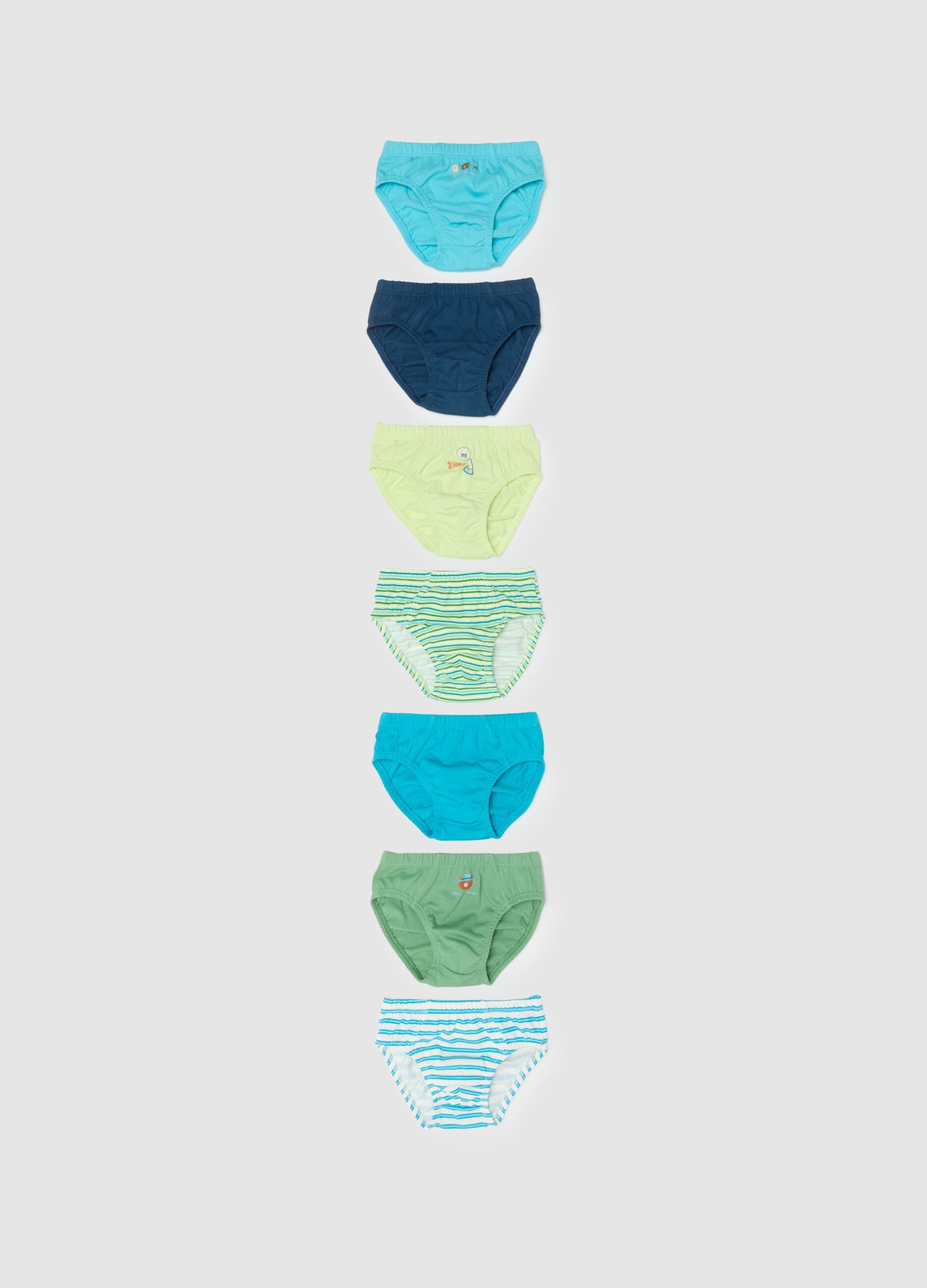 Multipack of pure cotton multicolour regular fit baby knickers