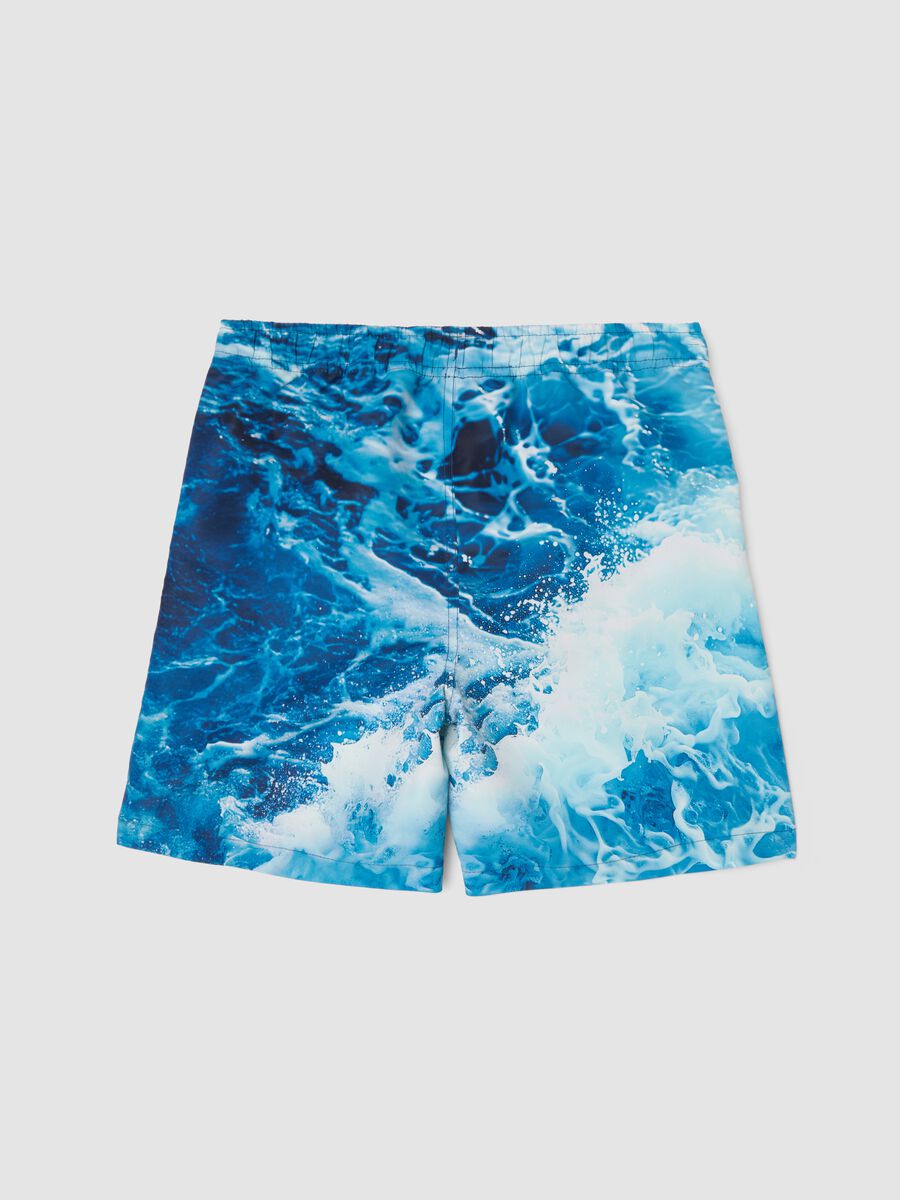 Boxer mare blu con stampa onde e palme_1