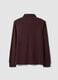 Men&rsquo;s brown regular-fit long-sleeve stretch cotton polo shirt_6