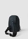 Blue crossbody sports bag with water-repellent front pocket_1