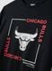 Black pure cotton T-shirt with Chicago Bulls print_5