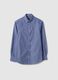 Multi-coloured striped cotton blend shirt, regular fit_4
