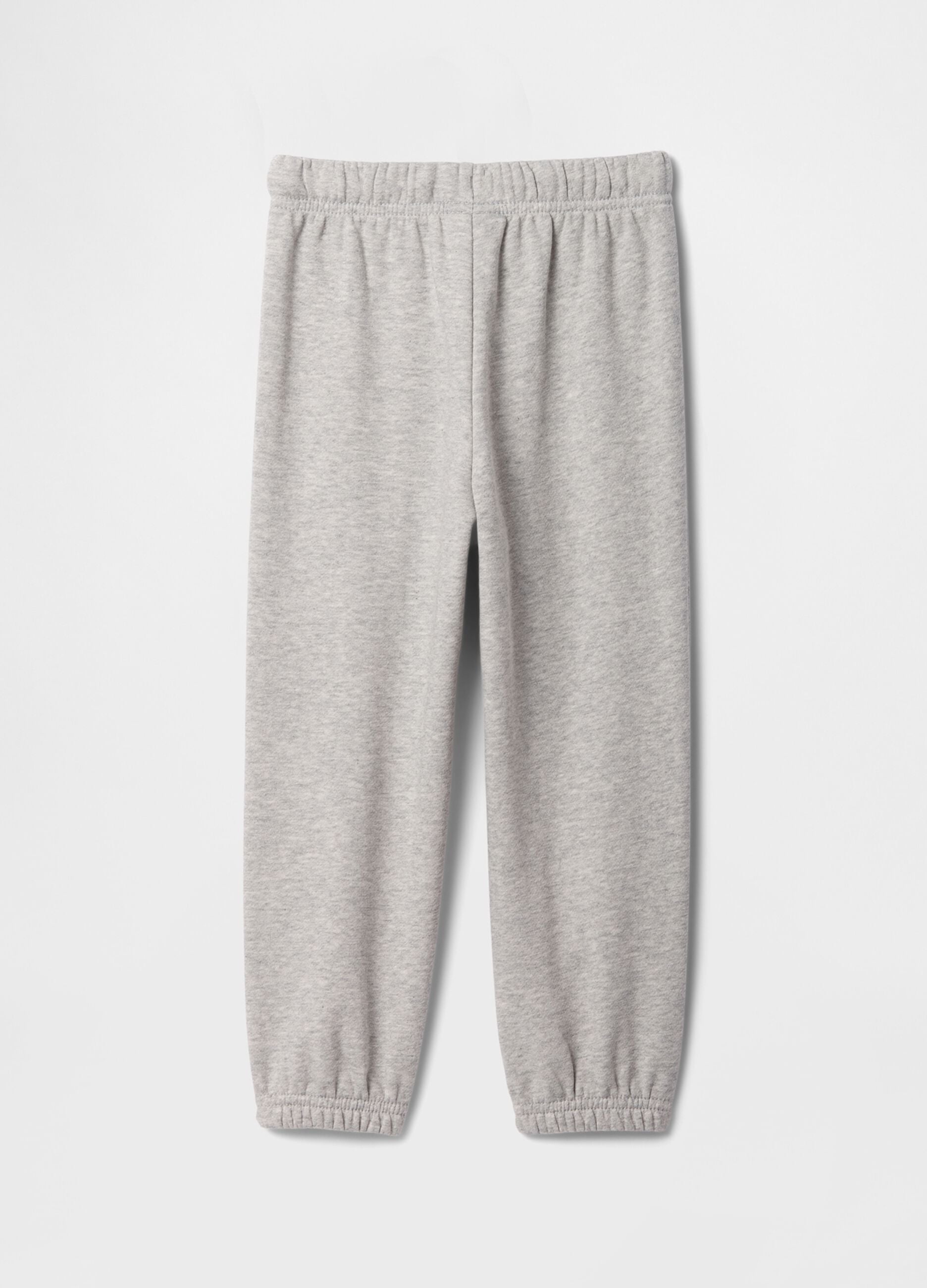 Fleece trousers with logo