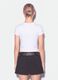 White fitted pure cotton T-shirt with Six Seven front print_3
