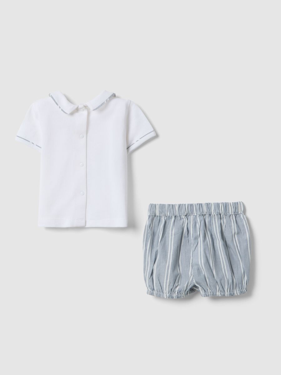 Multicolour pure cotton newborn set with little boats_1