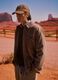 Brown pure cotton ribbed over-fit shacket_0