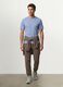 Blue regular-fit pure organic cotton jersey T-shirt_1