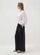 Black palazzo trousers in a viscose blend_0