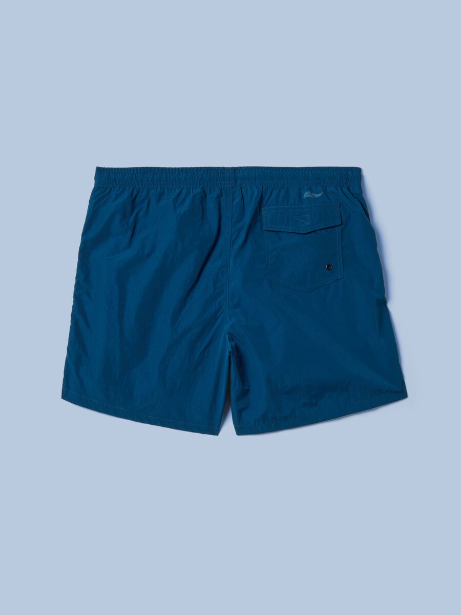 Costume boxer blu con vita elasticizzata ALTAVIA SAILING_5