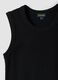 Black stretch cotton mini dress_5