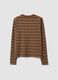 Multicolour pure cotton striped crew-neck T-shirt, regular fit_6